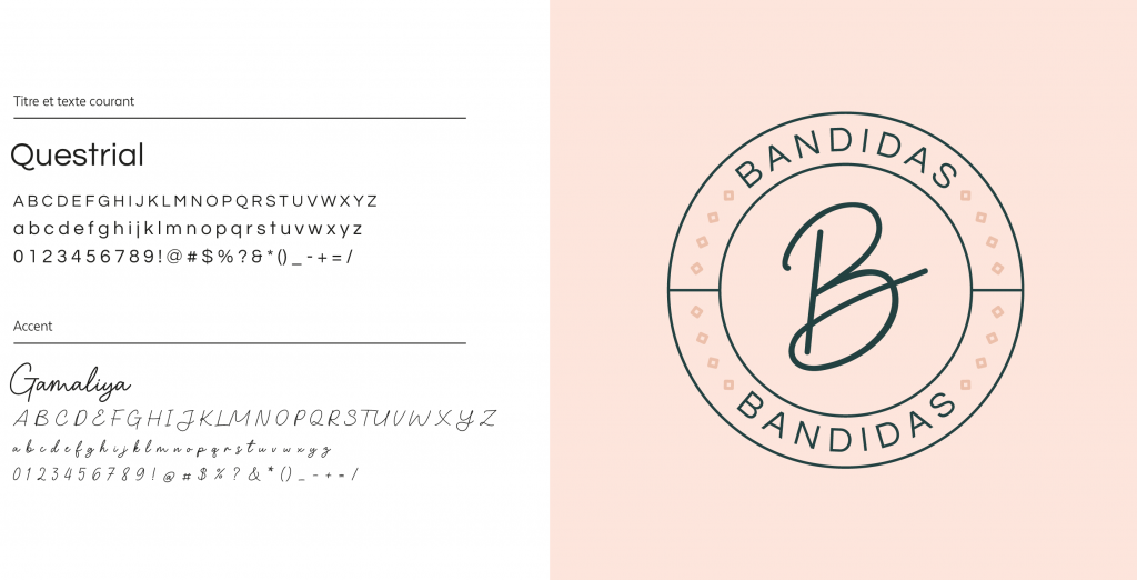 portfolio typographie bandidas