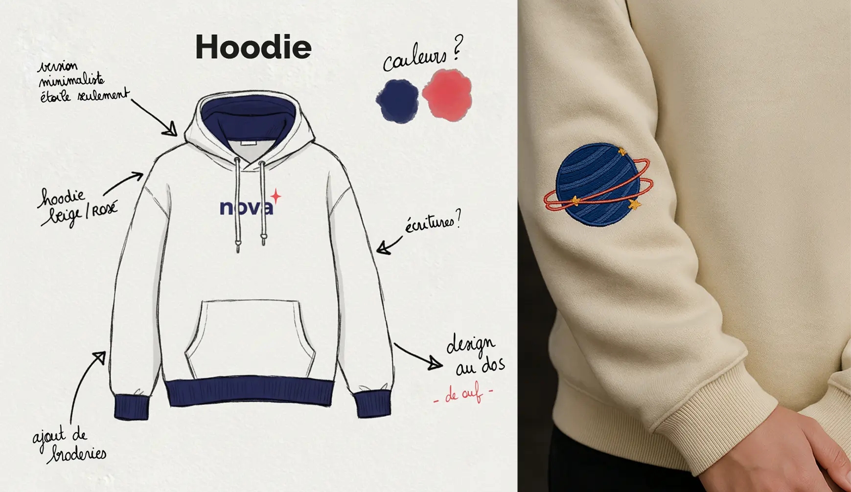 moose agence marketing portfolio nova groupe financier hoodie