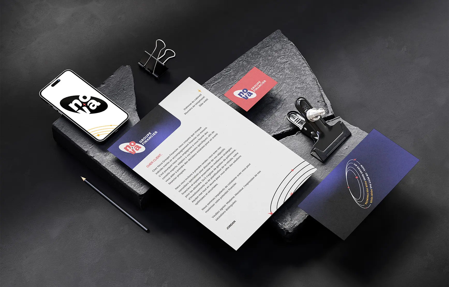 moose agence marketing portfolio nova groupe financier papetterie