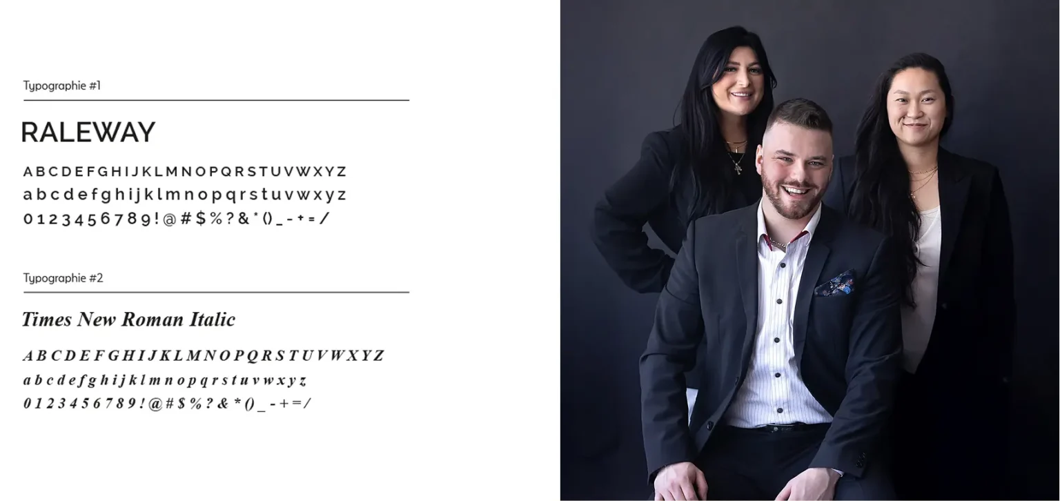 moose agence marketing portfolio nova groupe financier typographies