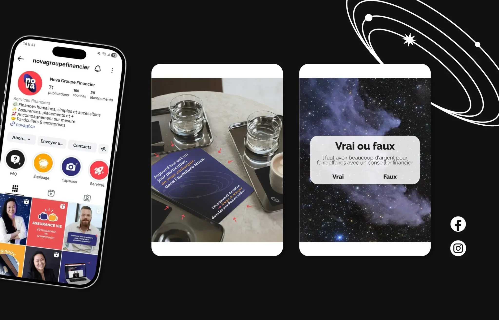 moose agence marketing potfolio nova reseaux sociaux