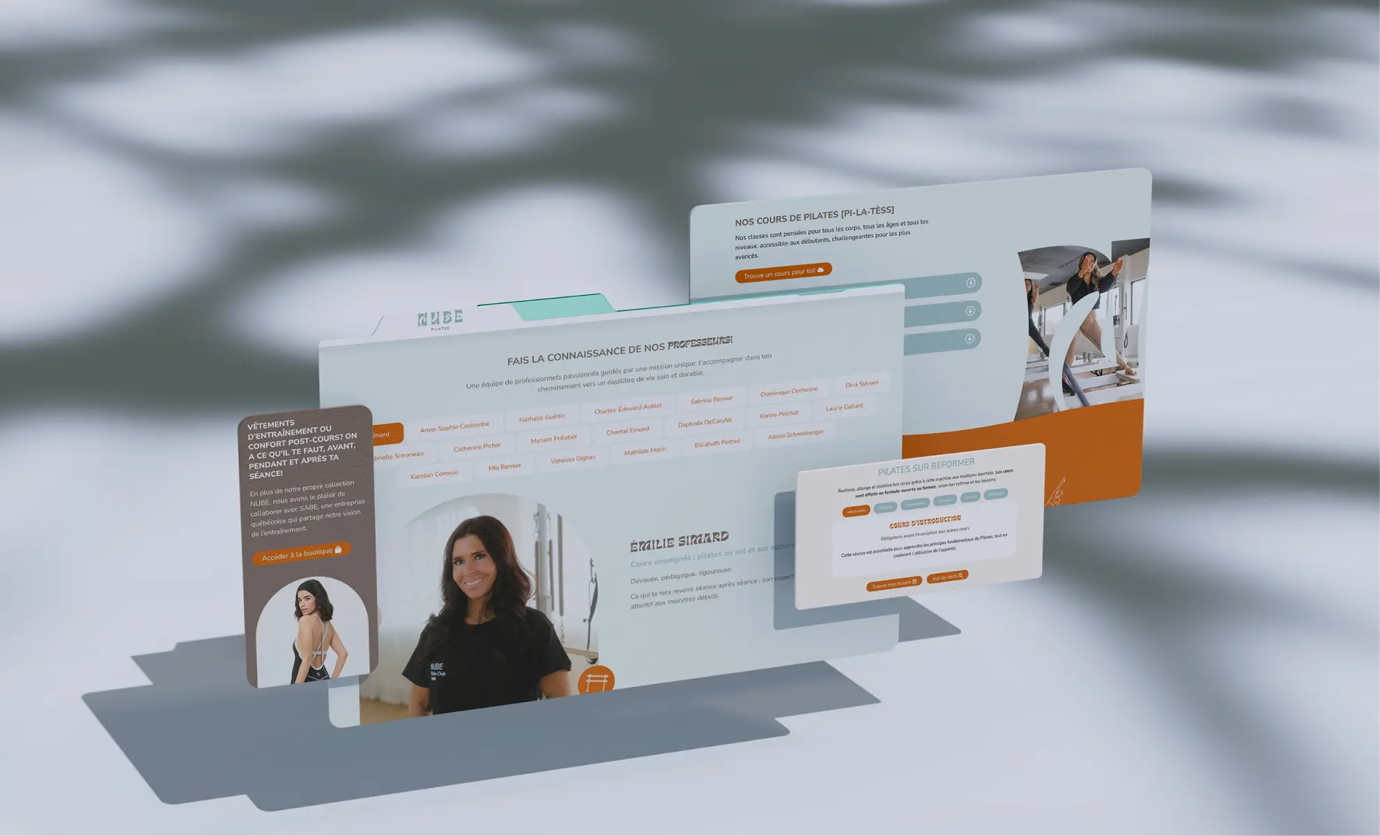 moose agence marketing portfolio nube pilates site web pages