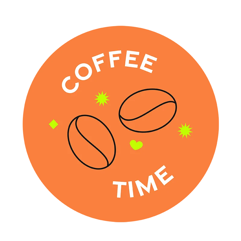2025 moose sticker coffee time