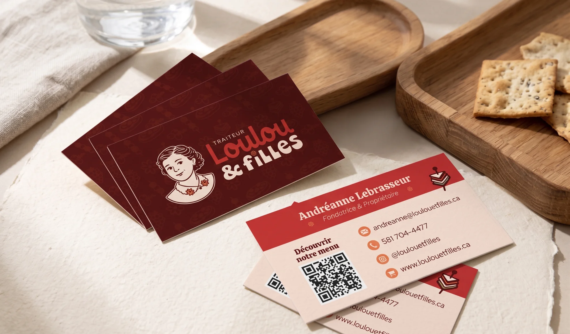 moose agence marketing portfolio loulou et filles carte affaire